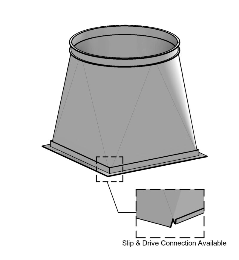 Square to Round Transition